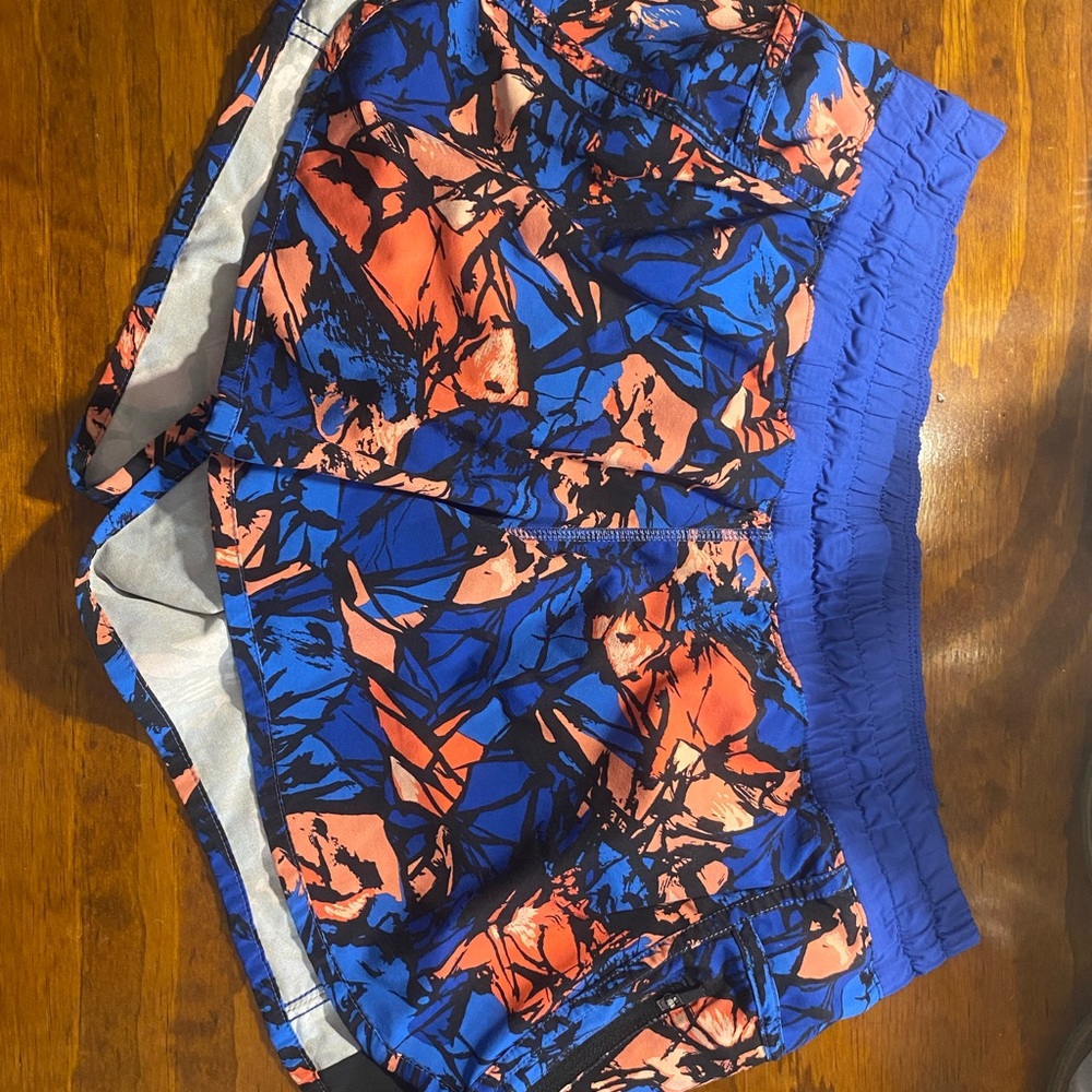 lululemon athletica Blue and Orange Athletic Shorts